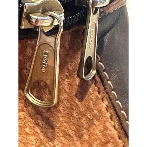 Vintage Leather Backpack Shoulder Bag Rucksack Convertible Western Cowboy Rustic main image 6